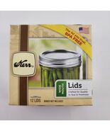 Kerr Wide Mouth Canning/Mason Jar Lids. Box of 12 Suretight Lids. 2139399 - $6.73