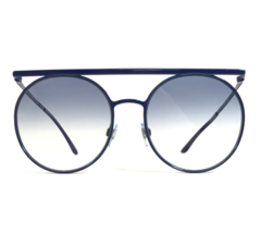 Giorgio Armani Sunglasses AR 6069 3214/19 Blue Round Frames with Blue Lenses - $205.49