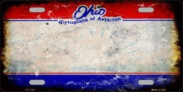Ohio State Background Rusty Novelty Metal License Plate LP-8152 - $21.95