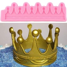 Silicone Mold Chocolate Crown Lace Fondant Cake Decor For Decorating Too... - £7.73 GBP