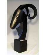 Handcrafted Steel Ram Sculpture - £92.65 GBP
