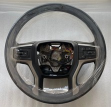 OEM factory original black leather silver syn steering wheel for some 19... - $149.99
