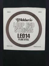 D&#39;Addario LE014 Banjo / Guitar Plain Steel Loop End Single String .014&quot; ... - £4.76 GBP
