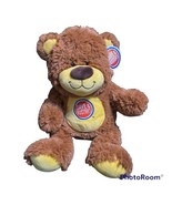 Dave And Busters Brown Bear With Yellow Feet Belly Plush Stuffed Animal - £6.10 GBP