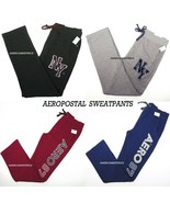 AEROPOSTALE NEW MEN&#39;S SLIM PANTS TERRY SWEATPANTS NWT PANTS-BLACK-GRAY-R... - $518.22 MXN