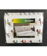 Remington Dog Queen Sheet Set Holiday Retriever White New  - £26.46 GBP