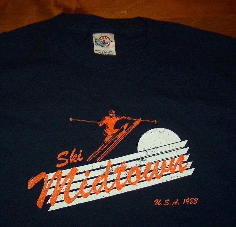VINTAGE STYLE MIDTOWN SKIING PUNK BAND 1983 T-Shirt MEDIUM NEW - £15.57 GBP