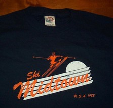 Vintage Style Midtown Skiing Punk Band 1983 T-Shirt Medium New - £15.79 GBP