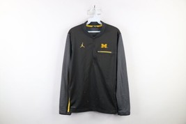 Nike Air Jordan Mens S Distressed Jumpman University of Michigan Half Zi... - £27.02 GBP