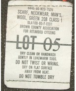 US Army 100% wool scarf neckwear, Brown County 1985 - $34.13 CAD