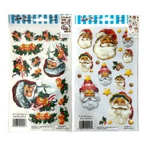 Set of 2 Vintage E-Z Rub-On Transfers – Jolly Santa Designs – 2000s Royl... - $14.00