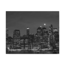 Brooklyn Black And White Skyline Canvas Artwork Breathtaking Stunning Cityscape - £72.13 GBP+