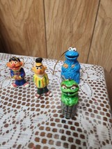 Muppets Christmas Ornaments Set of 4 Sesame Street Cookie Monster, Oscar... - $33.45 CAD