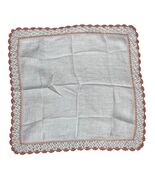 1 Vintage Cocktail Napkin Handkerchief Hankie Square 12&quot; x 11.5&quot; - €20,06 EUR
