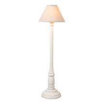 Irvins Country Tinware Brinton House Floor Lamp in Rustic White with Linen - £577.45 GBP