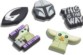 Crocs Jibbitz 5 Pack Star Wars Mandalorian Shoe Charms | Jibbitz for Crocs - $21.77