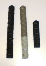 25 Used LEGO Dark Gray - Black - Gray  Brick 1 x 1 w Studs on Four Sides - 4733 - £7.95 GBP