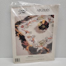 Vintage 1991 Something Special Afghan Vegetables 45&quot; x 45&quot; Cross Stitch Kit - $44.45