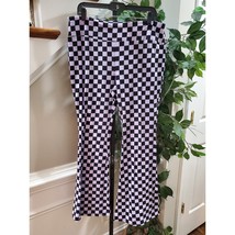 No Boundaries Women&#39;s White &amp; Black Polyester Mid Rise Pull On Trouser P... - $24.75