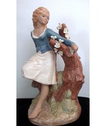 Large Nadal Spain Lady Figurine - Gres Finish - £35.26 GBP