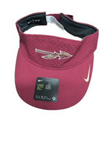Nike Florida State University FSU Dri-Fit Visor Hat Cap Garnet Red - £22.37 GBP