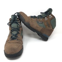 VTG Merrell Womens Nova GTB GoreTex Brown Green Hiking Boots Sz 9.5 Mountain - £50.25 GBP