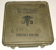 US Army aluminum box for Pneumatic Tourniquet circa 1950s-1980s (empty) - $35.00
