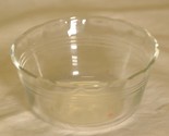 Corning Pyrex Clear Custard Cup Dessert Dish Scalloped Edge 4 oz. USA - $9.89