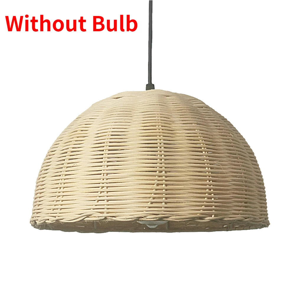  Hanging Ceiling Rattan Pendant Lamps Bamboo Hand Make Pendant Light Dining Room - £203.96 GBP