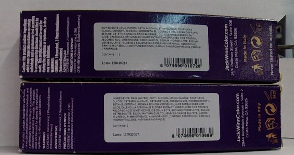 JACK WINN COLOR RESTORE DemiPermanent Hair Color Ammonia & PPD Free