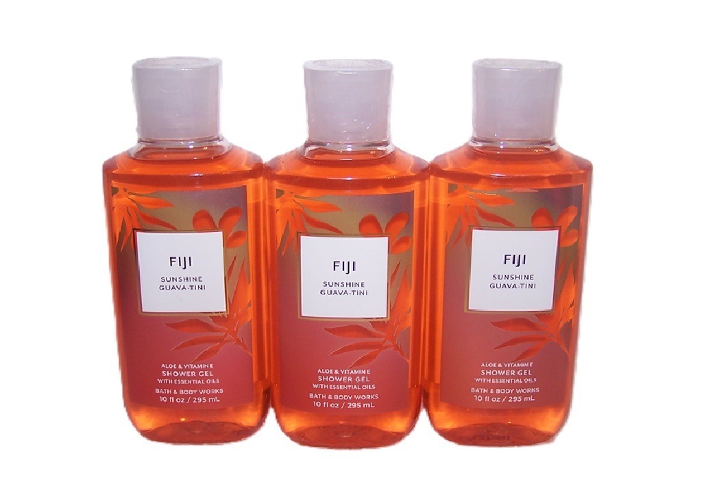 Fiji Sunshine Guava Tini Shower Gel Bath & Body Works Lot of 3