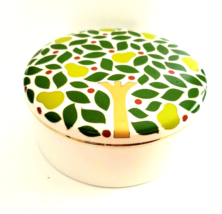 Kate Spade Lenox Pear Tree Point Covered Candy Dish Round Trinket Box - £19.90 GBP