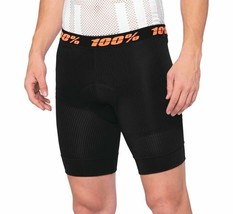 100% Mens MX MTB BMX Bicycle Crux Liner Shorts Black 38 - £39.16 GBP