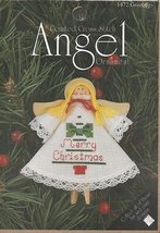  Angel Counted Cross Stitch Ornament 1472 Greetings Merry Christmas New - $14.99