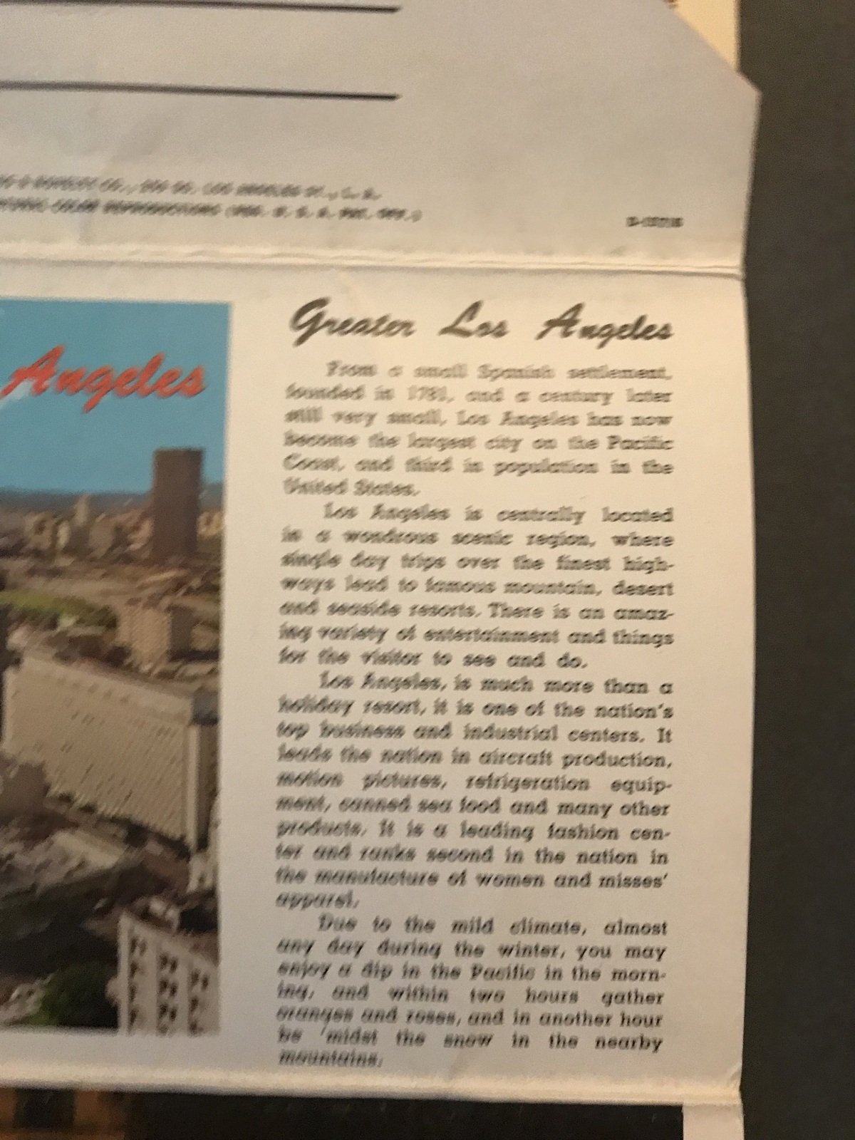 1969 Los Angeles 12 Postcard Foldout Set Item image 14