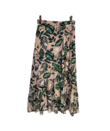 Lulus Womens Island State Of Mind Blush Tropical Midi Skirt Straight Ruf... - £24.50 GBP