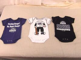 2025 NWT MLB BABY INFANT 3 Piece Creeper Bodysuit Colorado Rockies 6-9 M... - $33.65 CAD