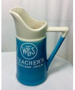 Vintage WT&amp;S Teachers Highland Cream Pitcher Blended Scotch Whiskey Blue... - $225.61 MXN