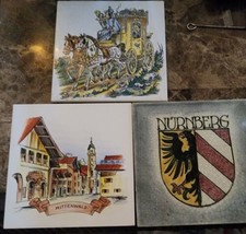 Vintage Nűrnberg, Mittenwald, Horse &amp; Carriage Tiles - $12.74