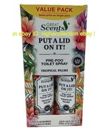 NEW G.Scents Put A Lid On It Pre Poo Toilet Spray Tropical Palms 1.85 ozEa - $9.78