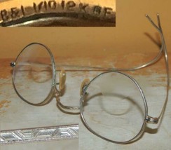 Vintage Bausch &amp; Lomb 1/10-12K Gold Filled Eyeglasses etched M of Pearl nose pad - £53.94 GBP