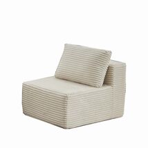 Beige Modular Single Seat Sofa - Expandable Sectional Couch Living Room - $151.99