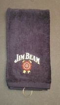 Jim Beam Embroidered Golf Sport Towel 16x26 Black - £14.38 GBP