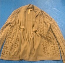 By Design Oatmeal Heather/Blush Autumn Cardigan – Size XL – Open Front - $19.80