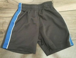 Circo Boys Size 2T Adjustable Waist Drawstring Black Blue Striped Shorts - £6.66 GBP