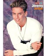 Jeremy Jordan teen magazine pinup clipping TV Hits 90&#39;s Teen Idols white... - £9.39 GBP