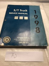 1998 GMC Chevrolet ST Truck Shop Service Manuals S10/ S15 Truck and Blazer Vol 2 - £19.46 GBP