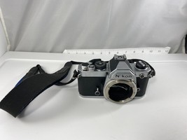 Nikon FM Silver Body 35mm SLR Film Camera with Strap F M GENUINE Made in... - £99.58 GBP