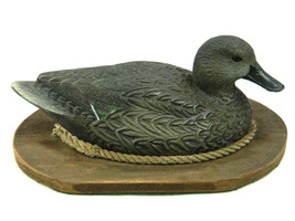 Vintage Mallard Duck Decoys Wood Plaque Paperweight Decor - £31.80 GBP