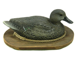 Vintage Mallard Duck Decoys Wood Plaque Paperweight Decor - £29.76 GBP